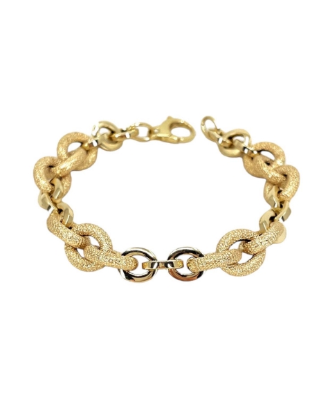 14 Ayar Altın Kumlu Halka Bileklik için detayları göster 14 Ayar Altın Kumlu Halka Bileklik resmi