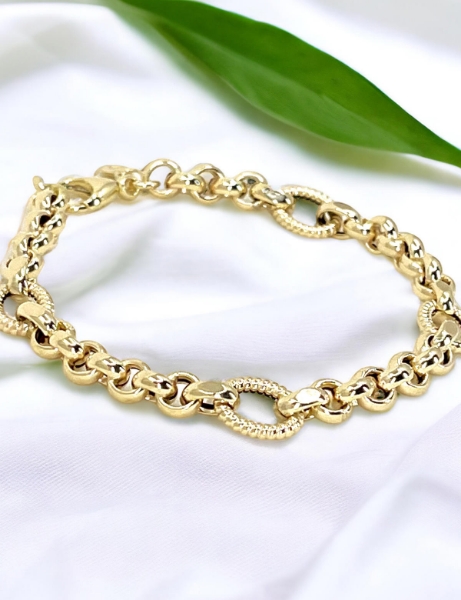 14 Ayar Altın Tasarım Bileklik için detayları göster 14 Ayar Altın Tasarım Bileklik resmi