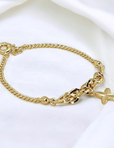 14 Ayar Altın Yonca Sallantılı Bileklik için detayları göster 14 Ayar Altın Yonca Sallantılı Bileklik resmi