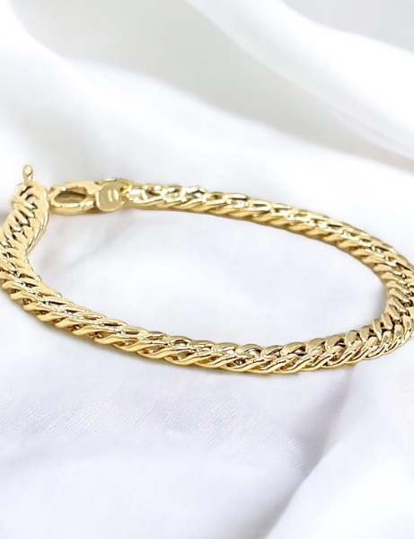 14 Ayar Altın Düz Gurmet Bileklik için detayları göster 14 Ayar Altın Düz Gurmet Bileklik resmi