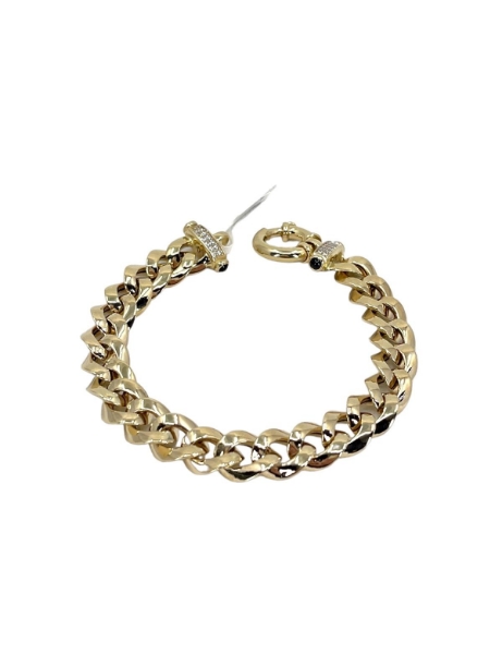 14 Ayar Altın Tasarım Taşlı Gurmet Bileklik için detayları göster 14 Ayar Altın Tasarım Taşlı Gurmet Bileklik resmi