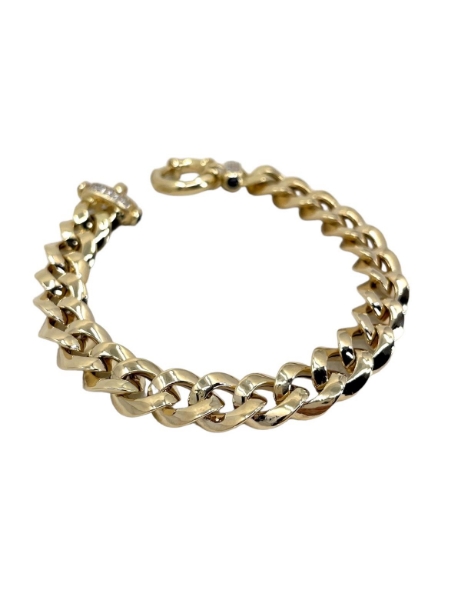 14 Ayar Altın Tasarım Taşlı Gurmet Bileklik için detayları göster 14 Ayar Altın Tasarım Taşlı Gurmet Bileklik resmi