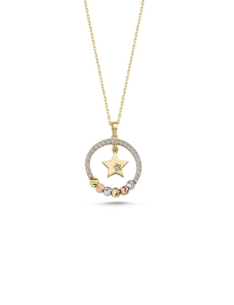 14 Ayar Altın Dorikalı Yıldız Kolye için detayları göster 14 Ayar Altın Dorikalı Yıldız Kolye resmi