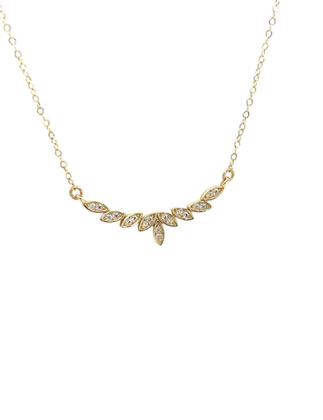 14 Ayar Altın Taşlı Kanat Kolye için detayları göster 14 Ayar Altın Taşlı Kanat Kolye resmi