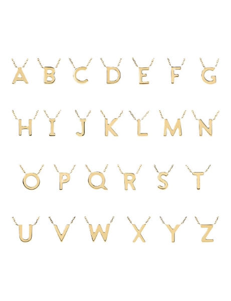 14 Ayar Altın Harf Kolye için detayları göster 14 Ayar Altın Harf Kolye resmi