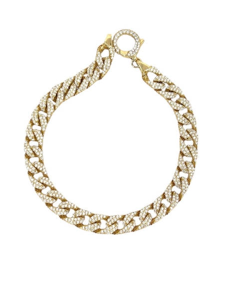 14 Ayar Altın Tasarım Komple Taşlı Gurmet Bileklik için detayları göster 14 Ayar Altın Tasarım Komple Taşlı Gurmet Bileklik resmi