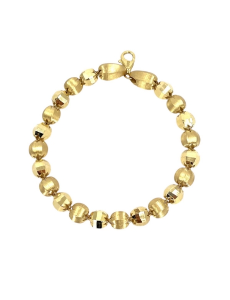 14 Ayar Altın Tasarım Kumlu Bileklik için detayları göster 14 Ayar Altın Tasarım Kumlu Bileklik resmi