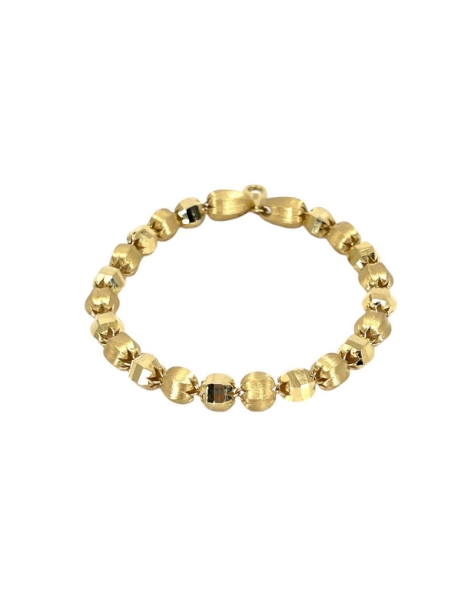 14 Ayar Altın Tasarım Kumlu Bileklik için detayları göster 14 Ayar Altın Tasarım Kumlu Bileklik resmi