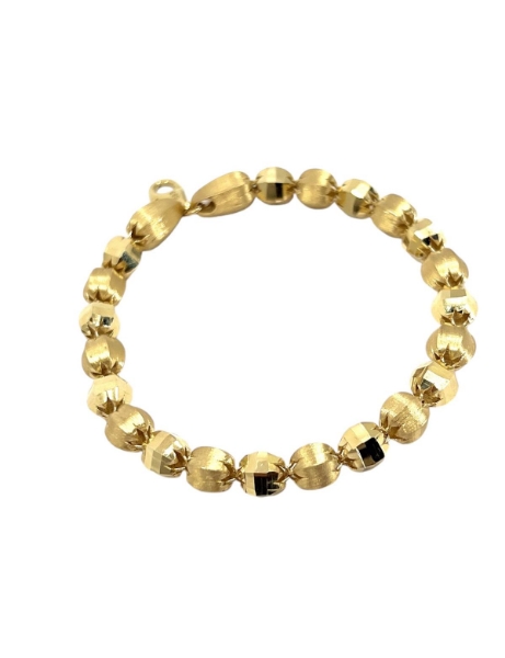 14 Ayar Altın Tasarım Kumlu Bileklik için detayları göster 14 Ayar Altın Tasarım Kumlu Bileklik resmi