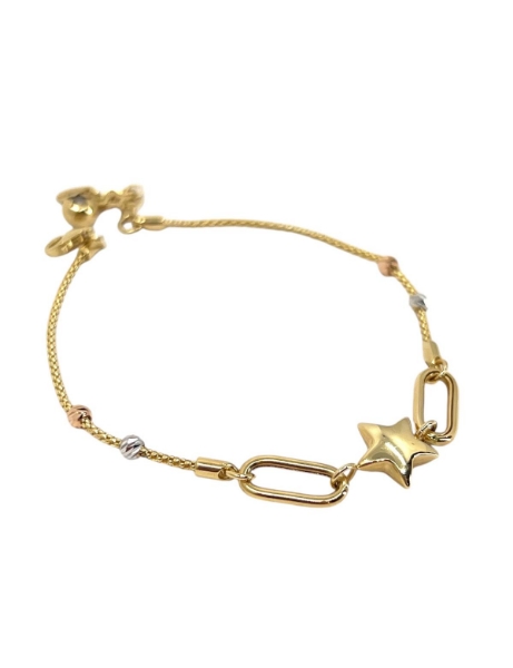 14 Ayar Altın Ataç İtalyan Yıldız Bileklik için detayları göster 14 Ayar Altın Ataç İtalyan Yıldız Bileklik resmi