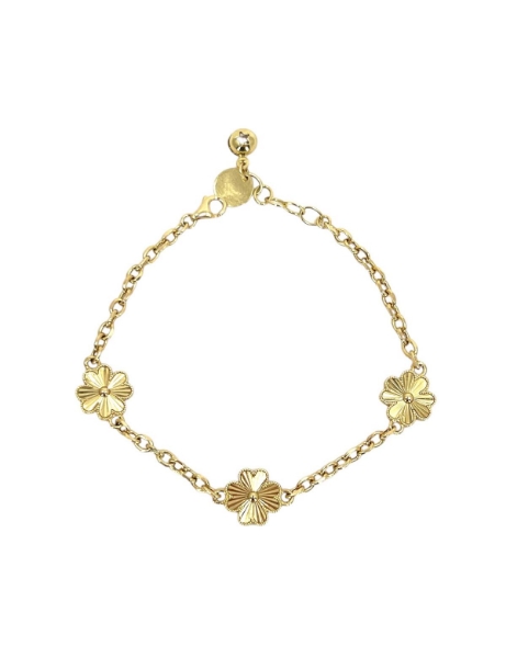 14 Ayar Altın Kalpli Kalemli Yonca Bileklik için detayları göster 14 Ayar Altın Kalpli Kalemli Yonca Bileklik resmi