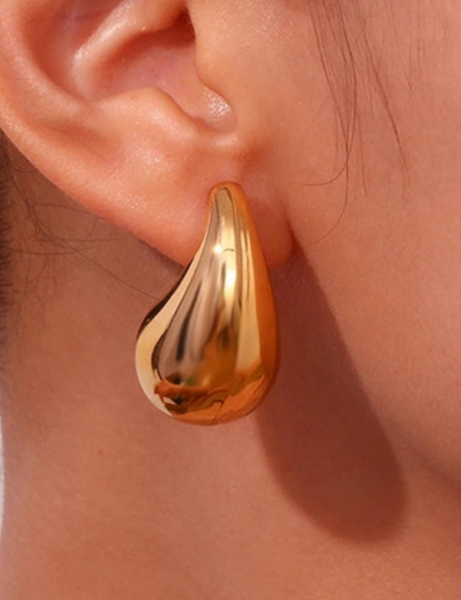 14 Ayar Altın Damla Küpe için detayları göster 14 Ayar Altın Damla Küpe resmi