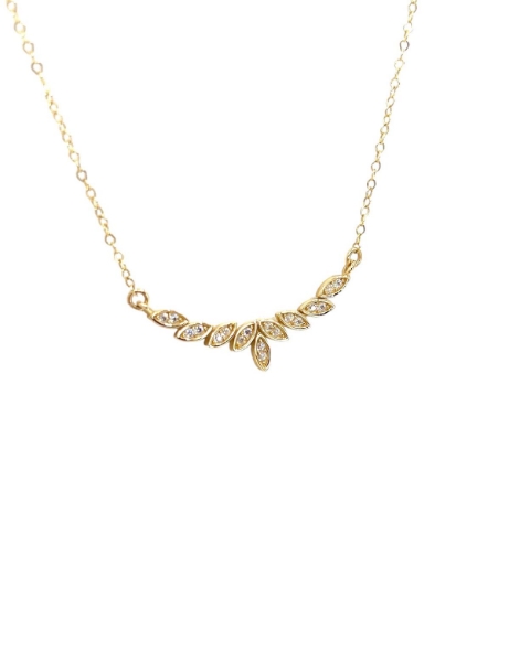 14 Ayar Altın Taşlı Kanat Kolye için detayları göster 14 Ayar Altın Taşlı Kanat Kolye resmi