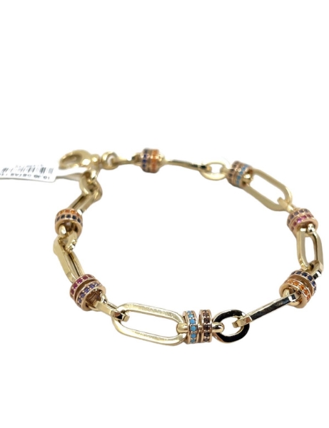 14 Ayar Altın Renkli Taşlı Bileklik için detayları göster 14 Ayar Altın Renkli Taşlı Bileklik resmi