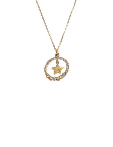 14 Ayar Altın Dorikalı Yıldız Kolye için detayları göster 14 Ayar Altın Dorikalı Yıldız Kolye resmi