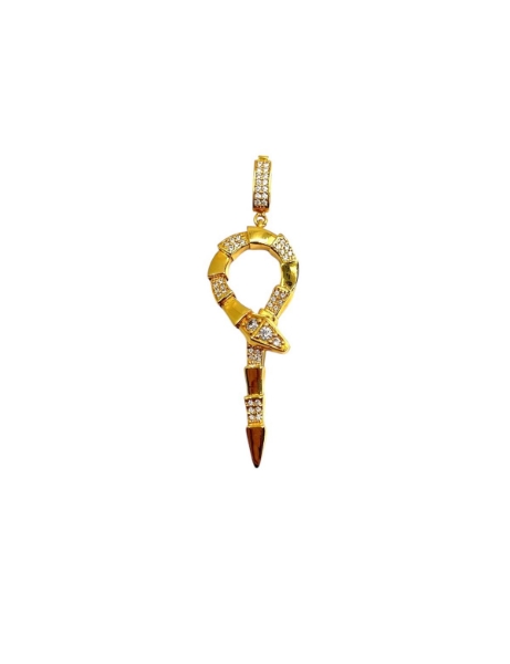 22 Ayar Altın Yılanlı Tasarım Charm için detayları göster 22 Ayar Altın Yılanlı Tasarım Charm resmi