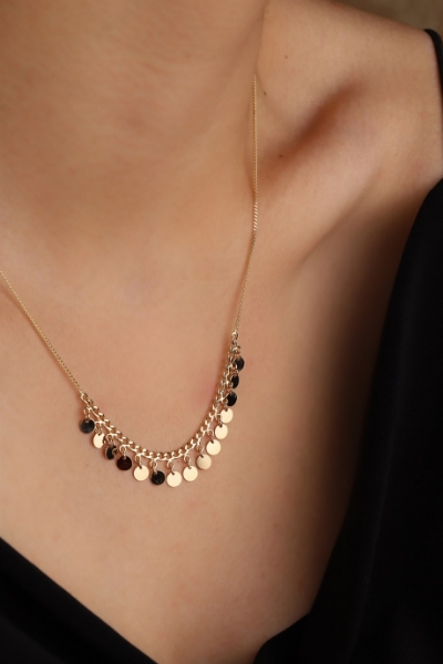 14 Ayar Altın Pullu Kolye için detayları göster 14 Ayar Altın Pullu Kolye resmi