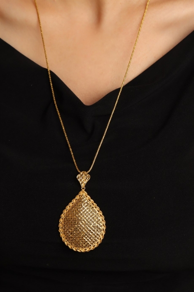 22 Ayar Altın İşlemeli Kolye Ucu için detayları göster 22 Ayar Altın İşlemeli Kolye Ucu resmi