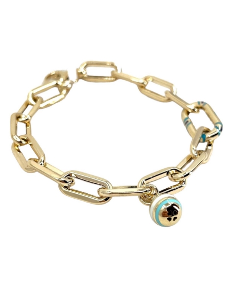 14 Ayar Altın Top Sallantılı Ataç Bileklik için detayları göster 14 Ayar Altın Top Sallantılı Ataç Bileklik resmi