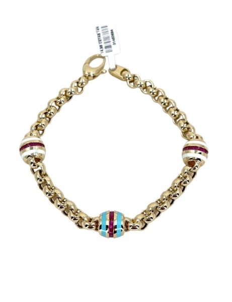 14 Ayar Altın Mineli Yuvarlak Bileklik için detayları göster 14 Ayar Altın Mineli Yuvarlak Bileklik resmi