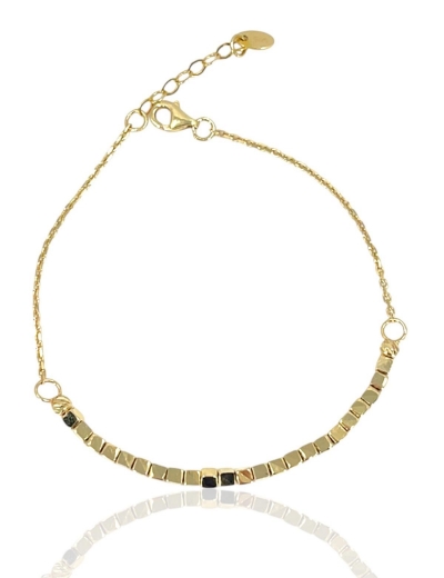 14 Ayar Altın İnce Çıtır Dorika Bileklik resmi