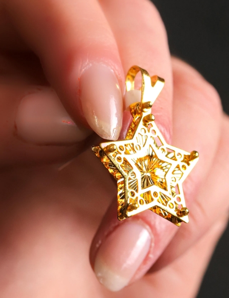 22 Ayar Altın Yıldız Telkari Kolye Ucu için detayları göster 22 Ayar Altın Yıldız Telkari Kolye Ucu resmi