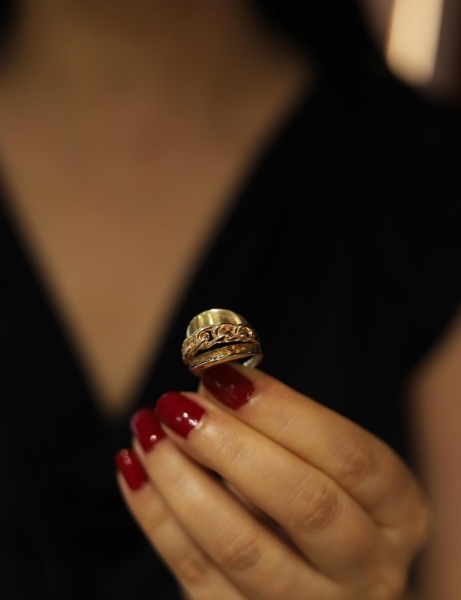 14 Ayar Altın Gurmet Tasarım Yüzük için detayları göster 14 Ayar Altın Gurmet Tasarım Yüzük resmi