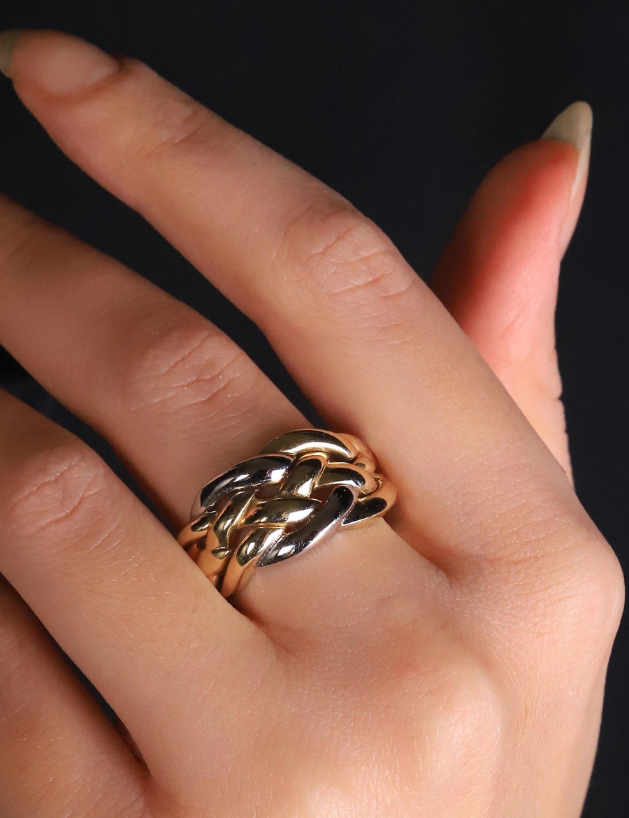 14 Ayar Altın Sarmal Gurmet Yüzük resmi