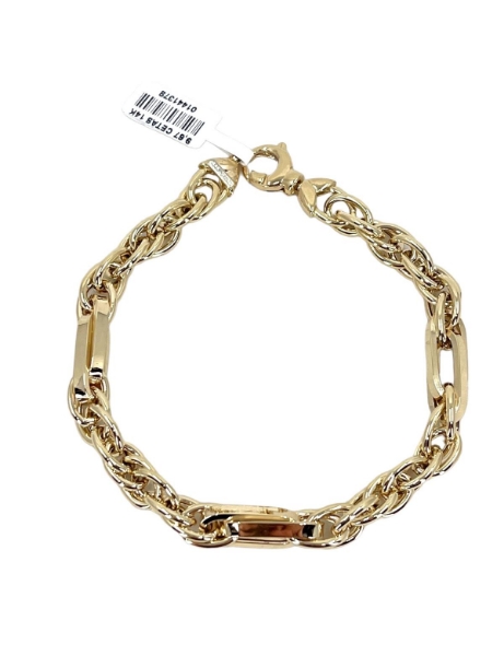 14 Ayar Altın Tasarım Burgulu Bileklik için detayları göster 14 Ayar Altın Tasarım Burgulu Bileklik resmi