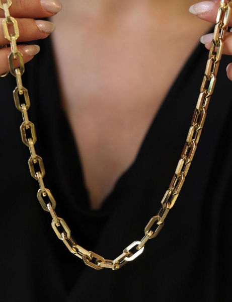 14 Ayar Altın Kumlu Dinamik Ataç Kolye için detayları göster 14 Ayar Altın Kumlu Dinamik Ataç Kolye resmi