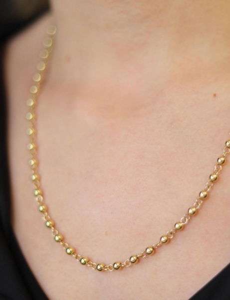 14 Ayar Altın Toplu Tasarım Kolye için detayları göster 14 Ayar Altın Toplu Tasarım Kolye resmi