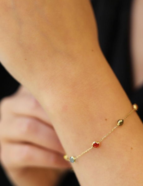 14 Ayar Altın Renkli Çıtır Bileklik için detayları göster 14 Ayar Altın Renkli Çıtır Bileklik resmi