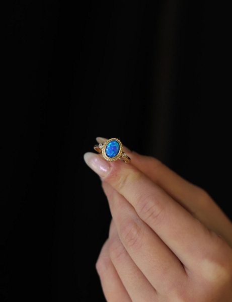 14 Ayar Altın Firüze Taşlı Minimal Yüzük için detayları göster 14 Ayar Altın Firüze Taşlı Minimal Yüzük resmi