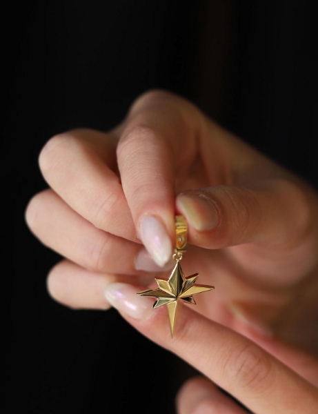 14 Ayar Altın Minik Taşlı Kutup Yıldızı Charm için detayları göster 14 Ayar Altın Minik Taşlı Kutup Yıldızı Charm resmi