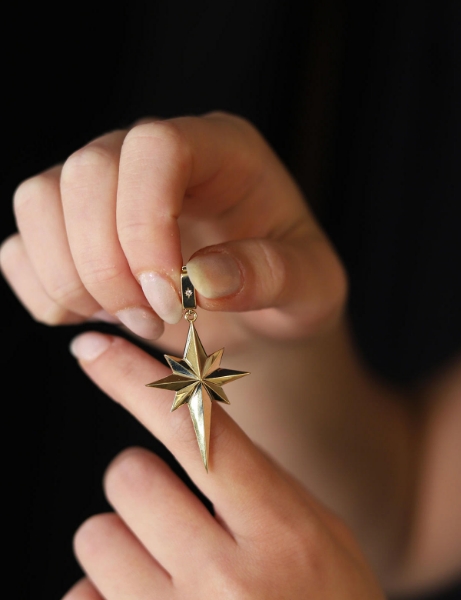 14 Ayar Altın Tektaş Kutup Yıldızı Charm için detayları göster 14 Ayar Altın Tektaş Kutup Yıldızı Charm resmi