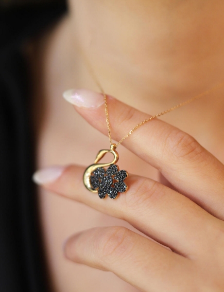 14 Ayar Altın Kuğu Kolye için detayları göster 14 Ayar Altın Kuğu Kolye resmi