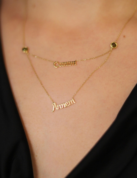 14 Ayar Altın Anne Kolye için detayları göster 14 Ayar Altın Anne Kolye resmi