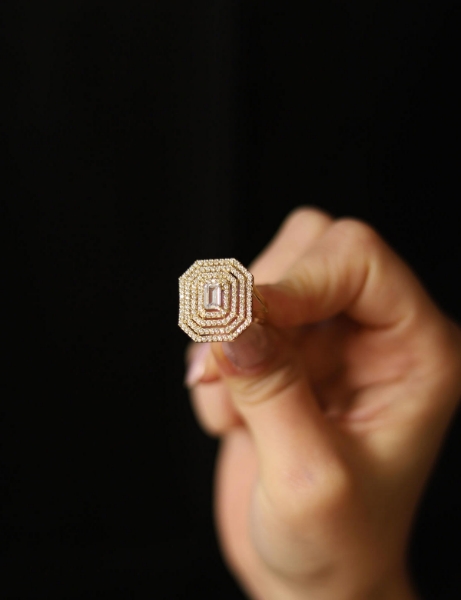 14 Ayar Altın 4 Sıralı Baget Yüzük için detayları göster 14 Ayar Altın 4 Sıralı Baget Yüzük resmi