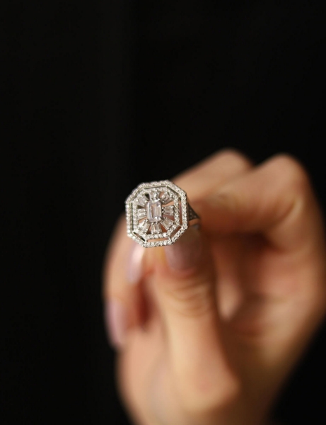 14 Ayar Altın Çapraz Baget Yüzük için detayları göster 14 Ayar Altın Çapraz Baget Yüzük resmi