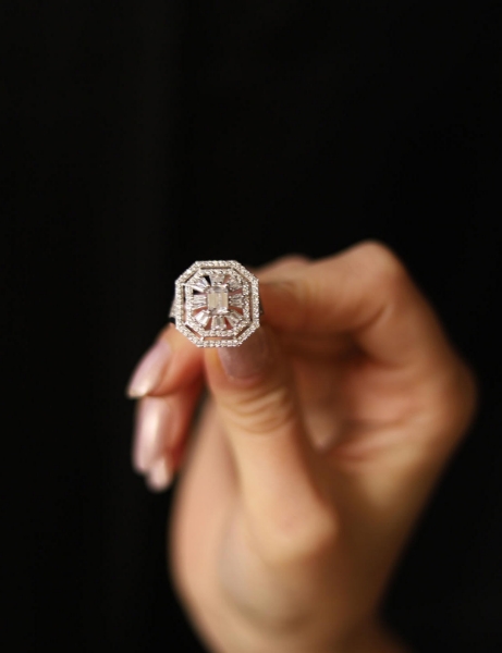 14 Ayar Altın Çapraz Baget Yüzük için detayları göster 14 Ayar Altın Çapraz Baget Yüzük resmi