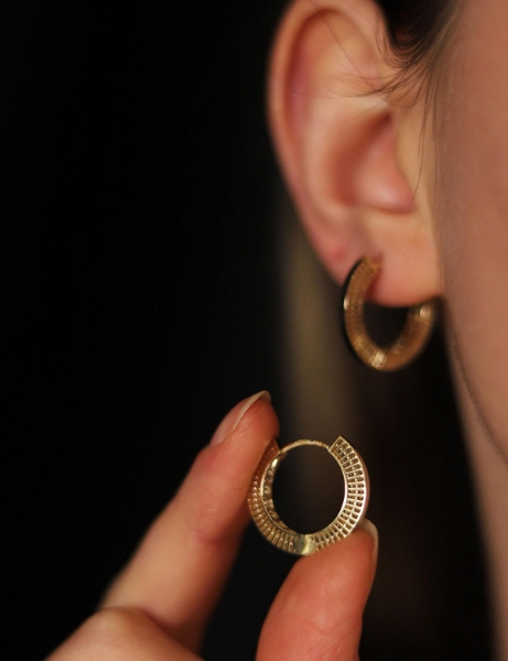 14 Ayar Altın Telkari Hafif Küpe için detayları göster 14 Ayar Altın Telkari Hafif Küpe resmi