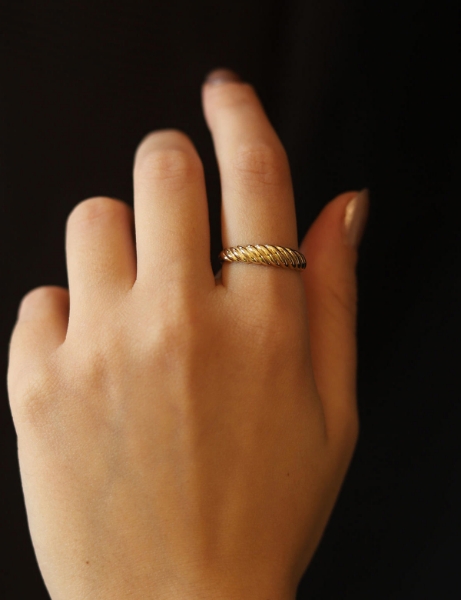 14 Ayar Altın Süzme Buğday Yüzük için detayları göster 14 Ayar Altın Süzme Buğday Yüzük resmi