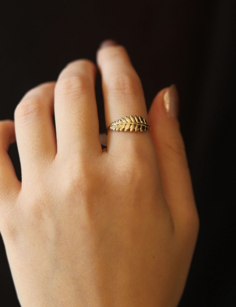 14 Ayar Altın Başak Modeli Yüzük için detayları göster 14 Ayar Altın Başak Modeli Yüzük resmi