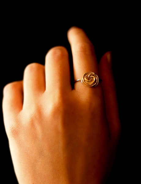 14 Ayar Altın Gül Yüzük için detayları göster 14 Ayar Altın Gül Yüzük resmi