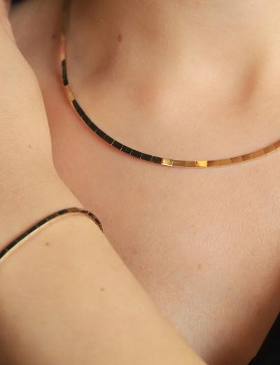 14 Ayar Altın Düz Simit Set resmi