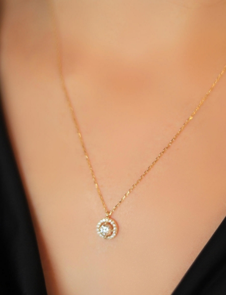 14 Ayar Altın Yuvarlak Baget Kolye için detayları göster 14 Ayar Altın Yuvarlak Baget Kolye resmi