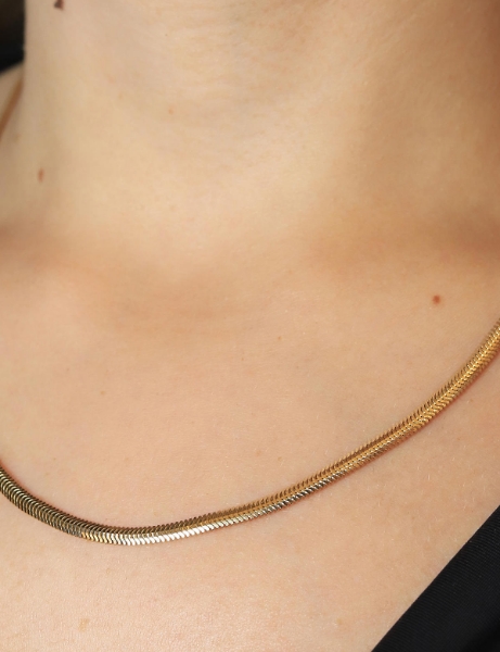 14 Ayar Altın 45 Cm Balık Sırtı Zincir için detayları göster 14 Ayar Altın 45 Cm Balık Sırtı Zincir resmi