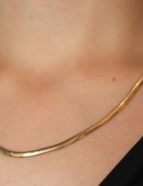 14 Ayar Altın 45 Cm Balık Sırtı Zincir için detayları göster 14 Ayar Altın 45 Cm Balık Sırtı Zincir resmi