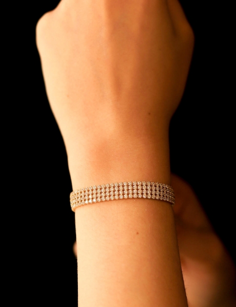 14 Ayar Altın 4 Sıra Suyolu Bileklik için detayları göster 14 Ayar Altın 4 Sıra Suyolu Bileklik resmi