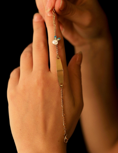 14 Ayar Altın Tavşan Figürlü Bebek Künye için detayları göster 14 Ayar Altın Tavşan Figürlü Bebek Künye resmi